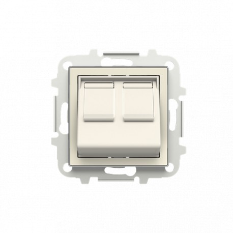 Niessen 2CLA851680A1101 Tapa inclinada 2 conector informatico BL